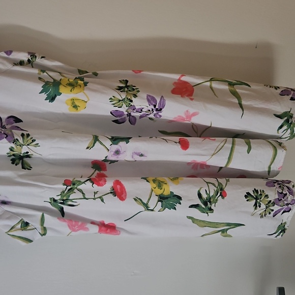 LOFT Pink and Green Flutter Sleeve V-Neck Mini Dress - Picture 7 of 8